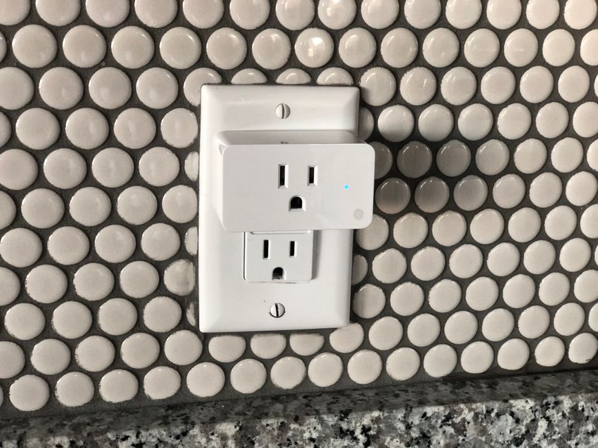 Smart plug in a UK Type G socket