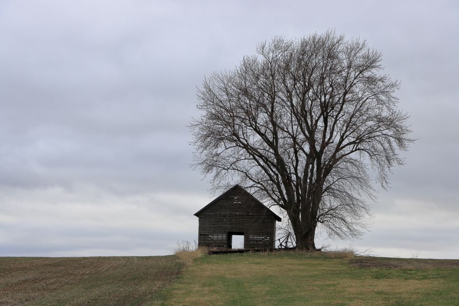 A countryside holiday home in winter